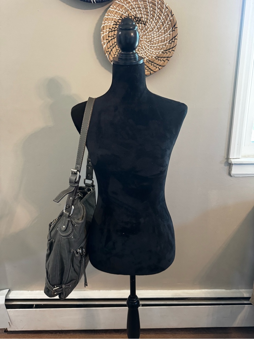 Vintage Y2K Chloé Paddington Gray Leather Hobo Shoulder Bag - Picture 13 of 15